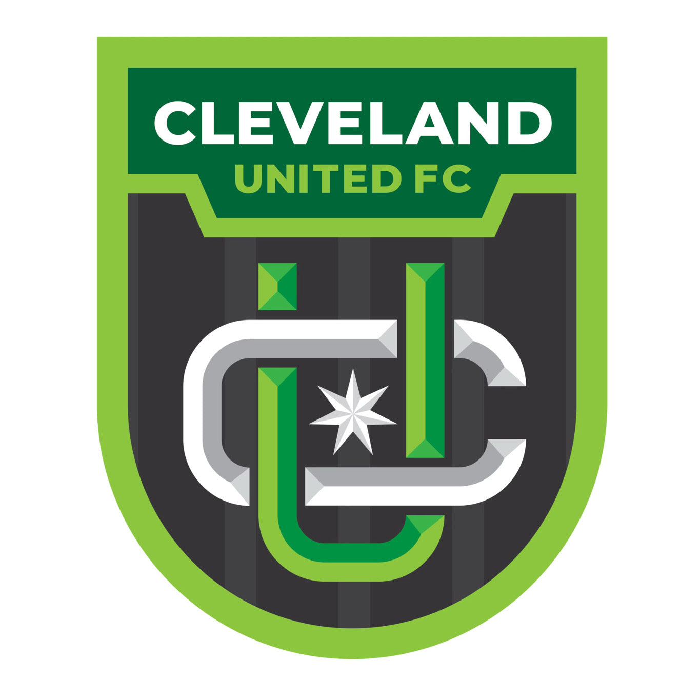 Cleveland United FC Logo Sticker (2 in. X 1.68 in.)