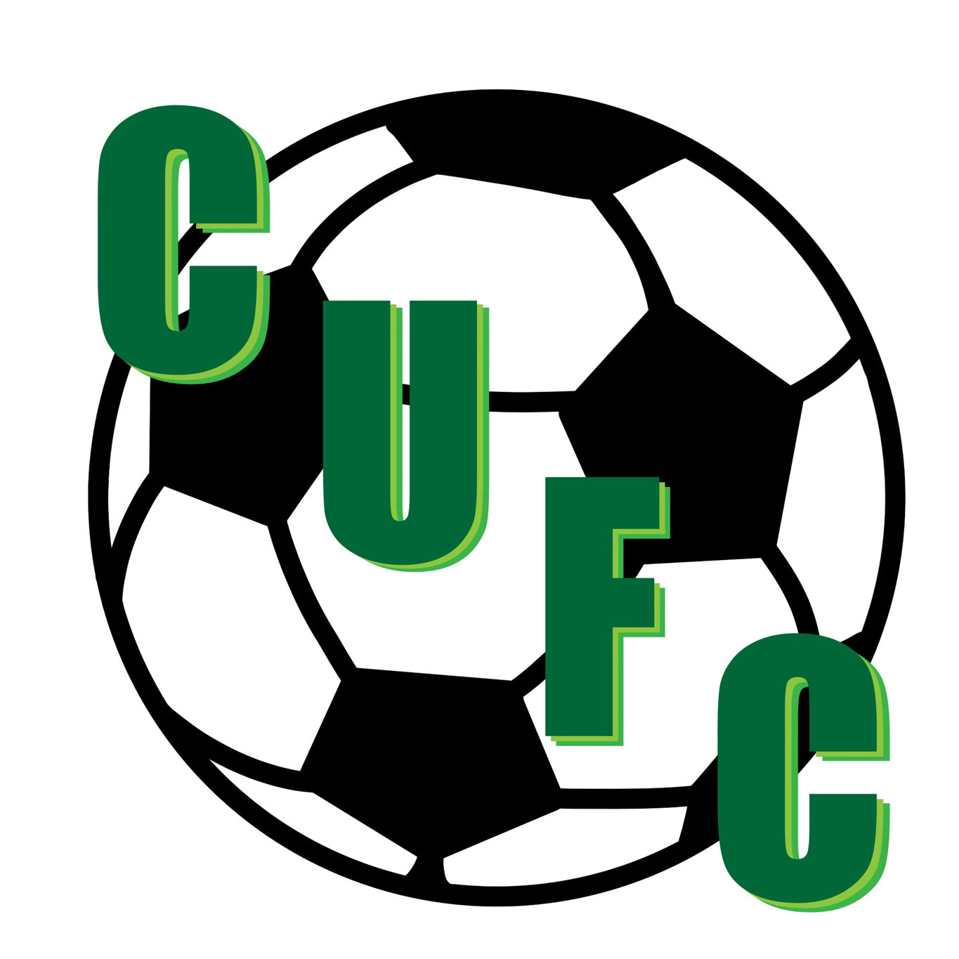 Cleveland United FC Soccer Ball Sticker (2.5” x 2.5”)