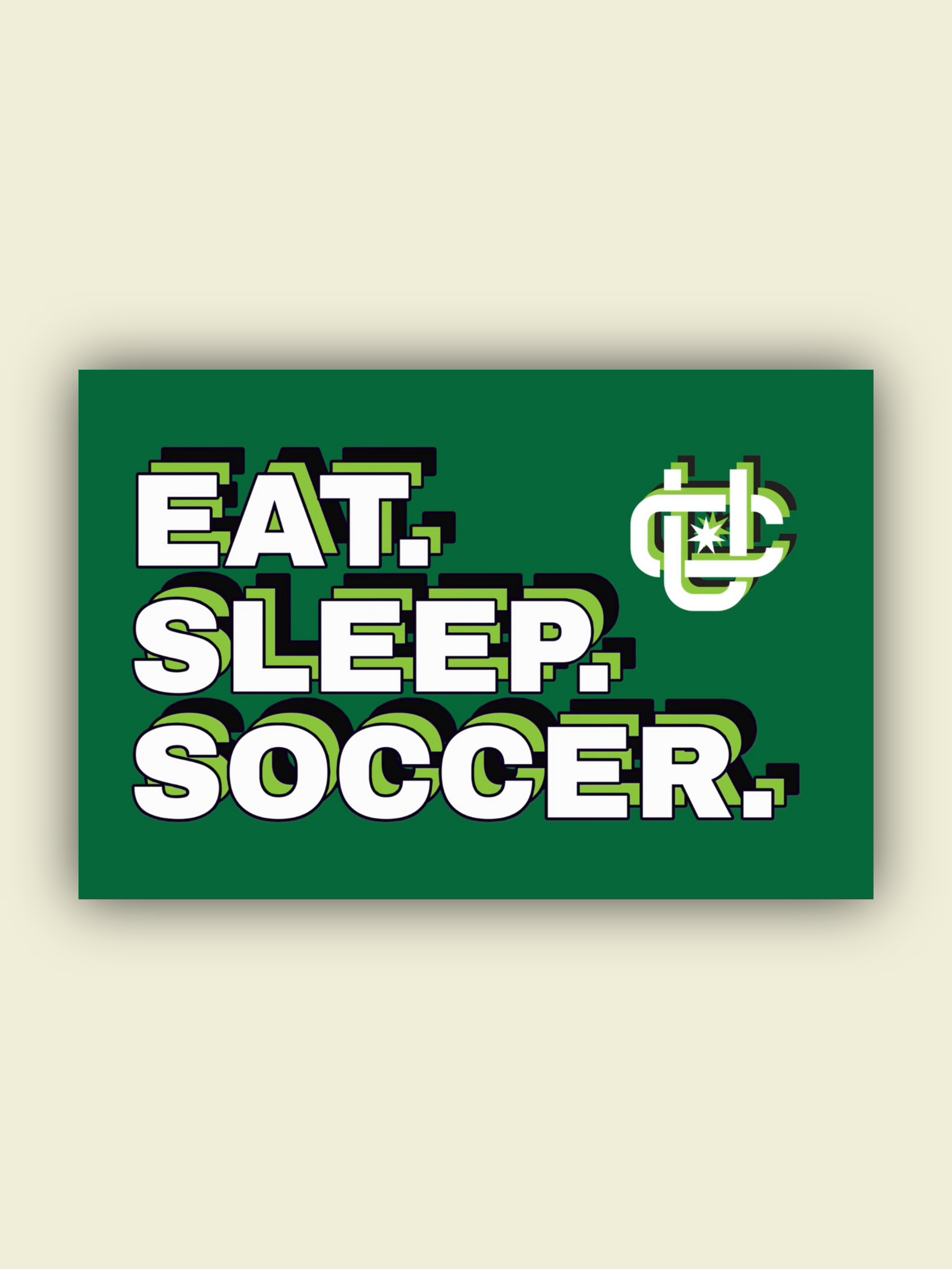 Cleveland United FC “Eat. Sleep. Soccer.” Sticker (2” x 3”)