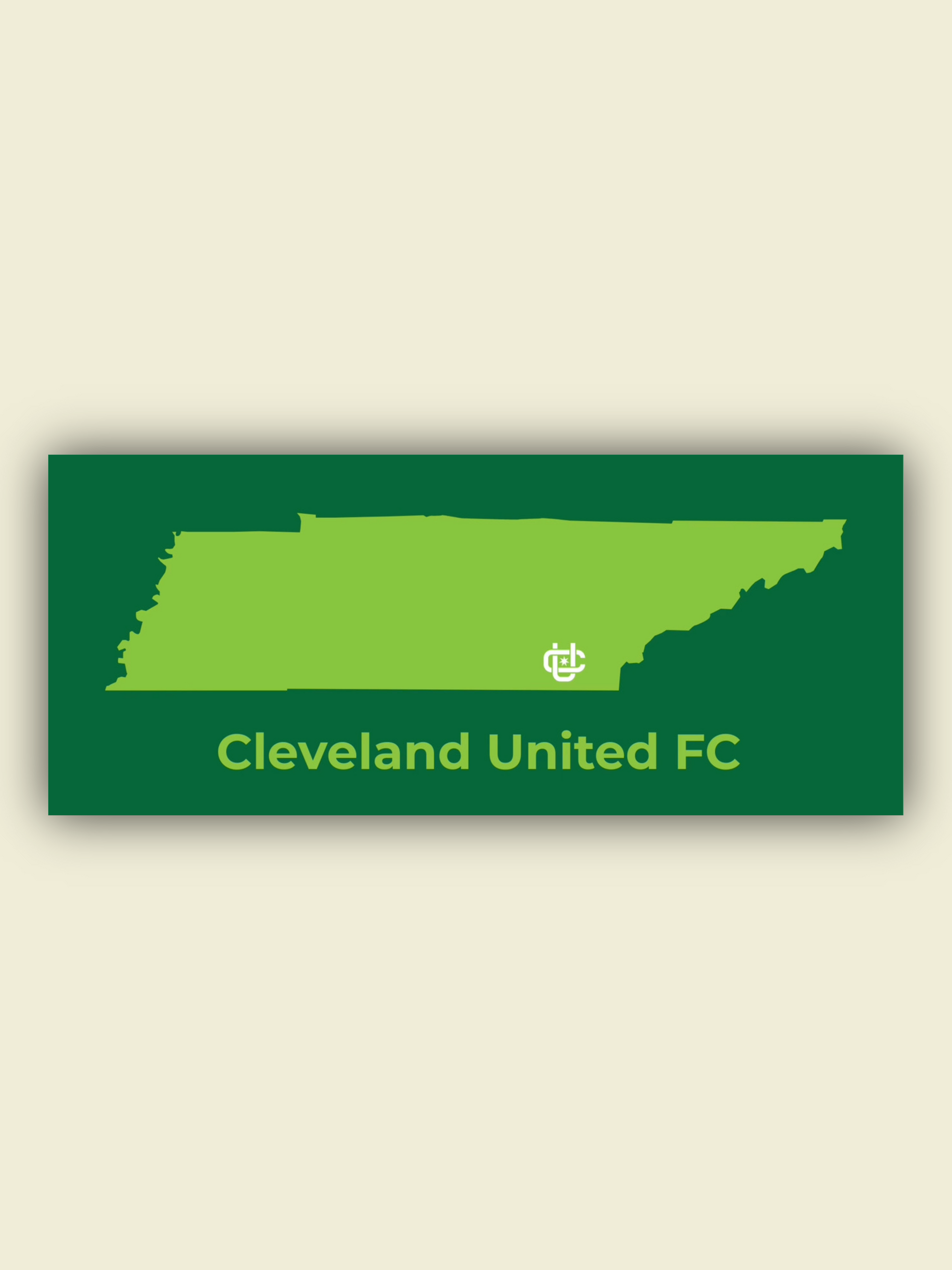 Cleveland United FC Tennessee Sticker (3” x 7”)