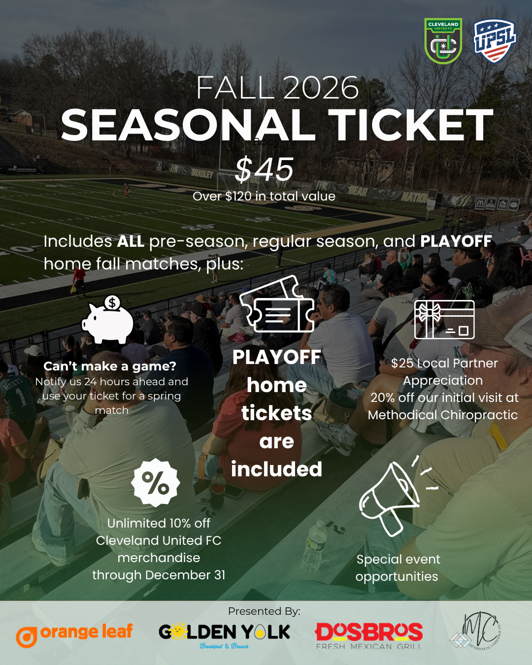 Fall 2026 Season Ticket