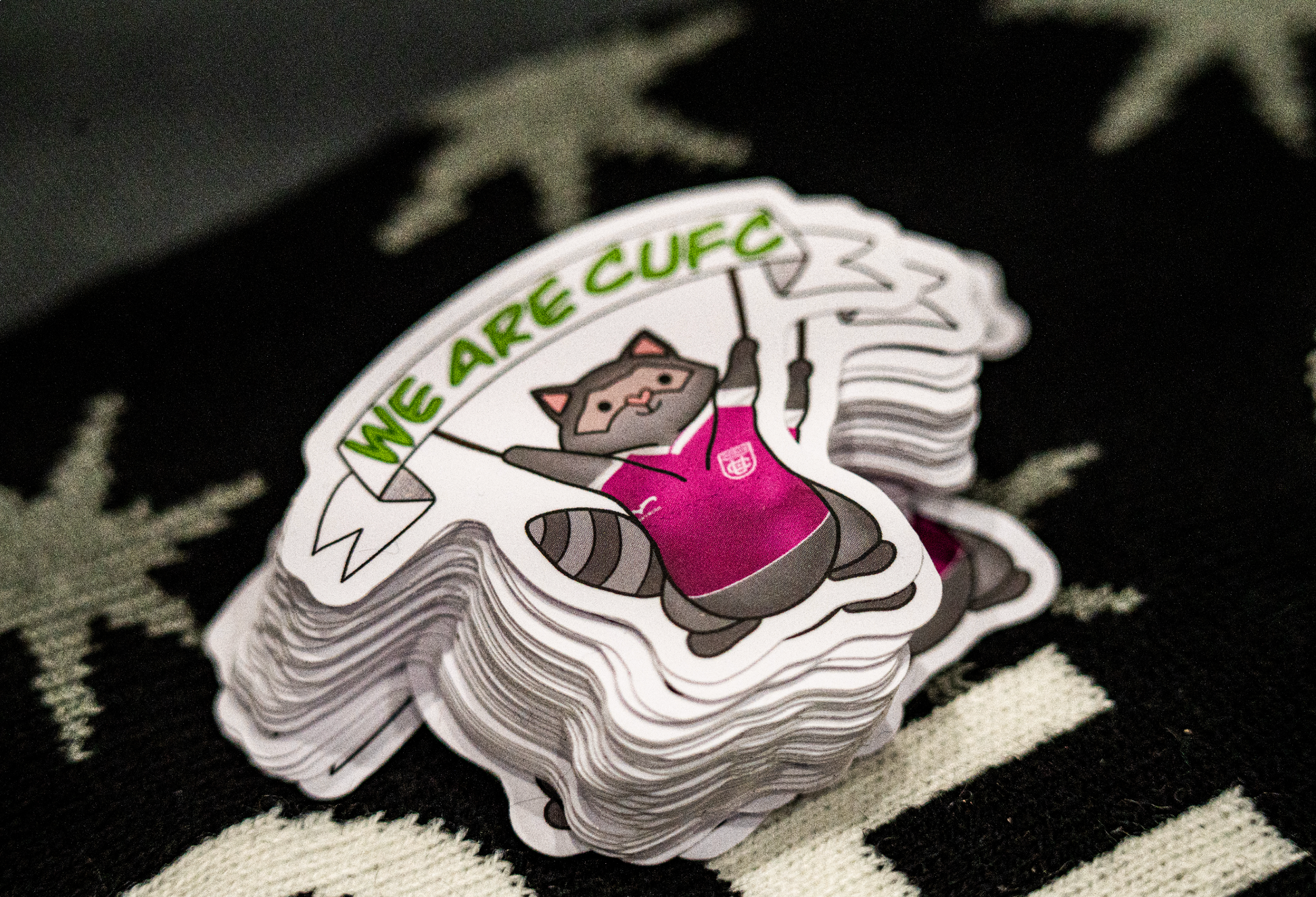 Cleveland United FC Raccoon Sticker (1.96” x 2”)